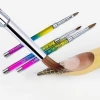 2020 Candy Color Acrylic Liquid Glitter Handle Nail Brush with Nylon Hair
