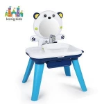 2020 Konig Kids New Small Kitchen Hand Washing Basin Sink Toys For Kids With Music Water Storage