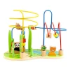 2020 New ArrivalChildren Educational Montessori Toy Baby Play Animal Wooden Bead Maze For Kids