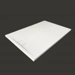 2020 new design artificial cast stone bathroom base modified acrylic solid surface shower tray for sale JZ3305
