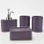 2020 New patterns custom colors ceramic stoneware 4 piece bathroom sets bathroom accessories
