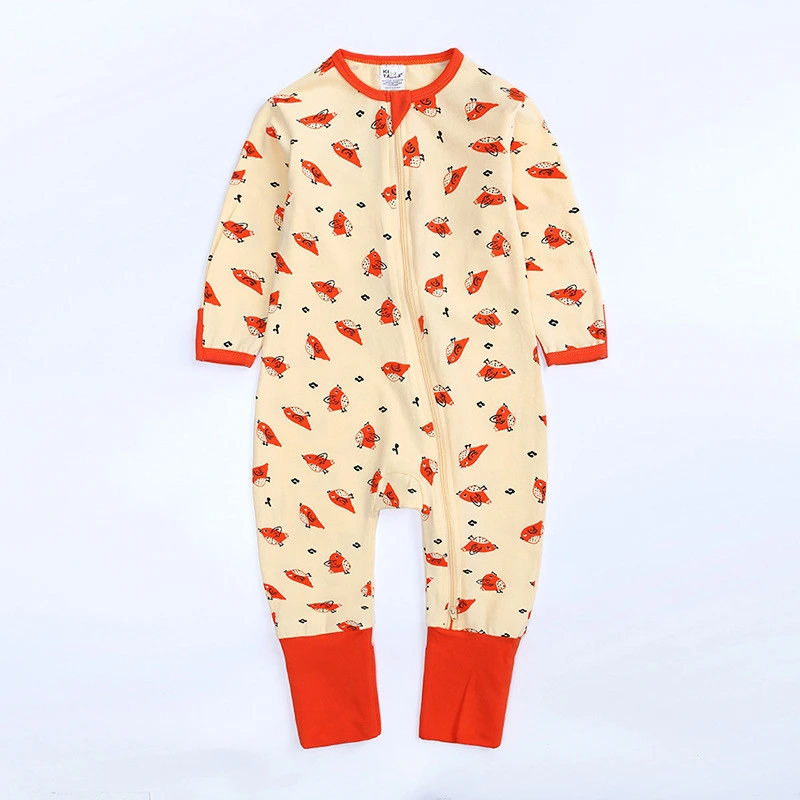 2020 soft cotton newborn baby clothes full printing infant unisex rompers spring autumn baby girls boys long sleeve sleepsuits