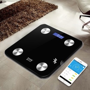 2020 trending Tiansheg Hot sale cheap and cute Products Smart Digital Bluetooth Body Fat Scale With APP Support Bluetooth 4.0
