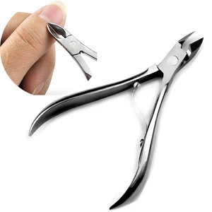 2020 Useful Professional Stainless Steel Dead Skin Pliers Repair Thorn Foot Nail Scissors Makeup Beauty Tongs Nail Manicure Tool