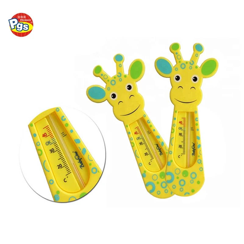 2021 baby bathroom safety product baby bath thermometer giraffe shape water thermometer
