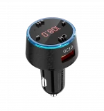 2021 Bluetooth Car Kits FM Transmitter Hands free car MP3 Player with Dual USB Car Charger