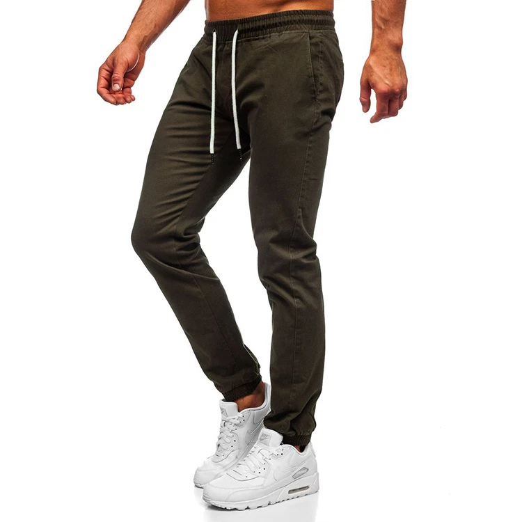 2021 New Spring And Summer Mens Cotton Gym Pants Training Fitness Jogging Sweatpants Running Drawstring Sports Men Joggers