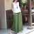 Import 2021 spring and summer new literary and retro women high Waist loose thin cupro mature wide leg pants from China