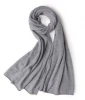 2021 winter style new arrival luxury high quality 100% cashmere knitted scarf pashmina shawl