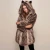 Import 2021 women winter spot casual style long style lapel hooded faux fur coat jacket from China