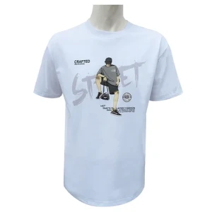 2023 New Mens Fashion Casual Shirt High Quality 100% Cotton Crew Neck T-Shirt For Men