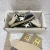 Import 2024 Top Quality Ballstar Sneakers Sabots in White Nappa with an Old-Black Leather Star Women Sneakers from China