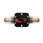 20A 30A 40A 60A 80A 100A Inline Terminal Block Car Automatic Recovery Protection Circuit Breaker for Replace Fuse Inverter