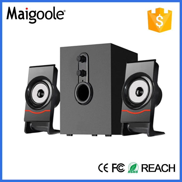 2.1 Wooded Box 3D Surround Sound Studio Monitor Speakers