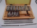 22pcs HSS Keyway Broach Set with Collared Bushing Shim Metric System For CNC Router