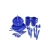 Import 26pcs plastic dinnerware sets camping plastic cutlery set wholesale dinner set from China