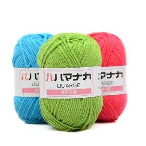 2.7NM/1 100% acrylic fancy yarn crochet yarn for knitting tube tape yarn