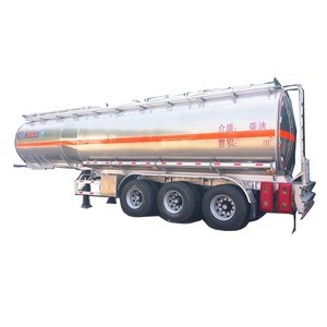 3 axles aluminum tanker trailer/aluminum fuel tanker semi trailer 42000liters