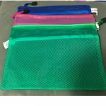 3 Differ Colors Zipper File Bags with Grid Travel Pouch  Envelopes File Holder Document Bags