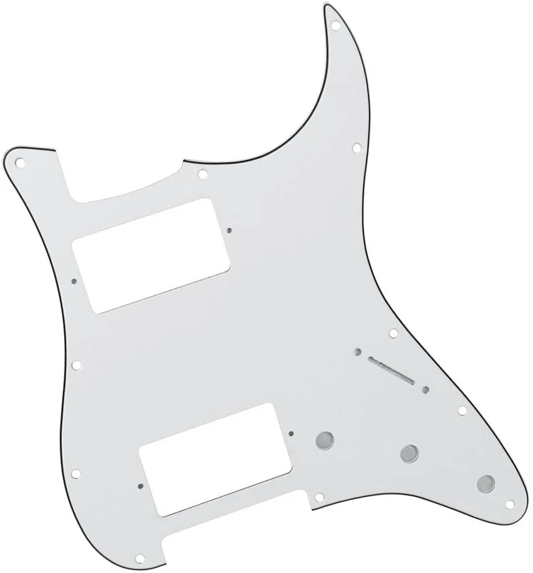 3 PLY WHITE HH Humbucker Scratch Plate Guitar Pickguard for ST Strat ST Guitar accessories