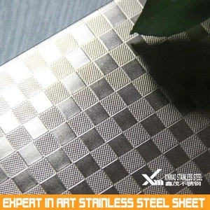 304grade 0.6mm Embossed color stainless steel sheet for Elevator decoration Made in China