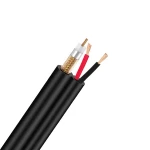 305m RG59 with Power CCTV Camera RG59 2c Siamese Coaxial Communication Cable Manufacture Price Rg59 2dc 1000ft Black White Blue