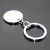 30mm Round Shaped New Fashion Metal Dog Tag Key Ring Jewelry Charm Perfect Gifts Blank Stainless Steel Key Chain