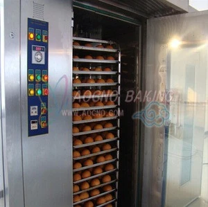 32trays breadtrolley electrical rotary rack oven