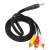 Import 3.5mm Mini Jack AV to 3 RCA Male Adapter Audio Video Cable Stereo cable rca to stereo from China