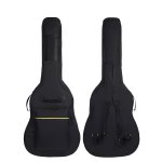 38 Inch Water-Resistant Nylon Guitar Gig Bag with Zippered Pocket