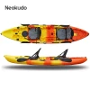 3.85m stable performance aluminum seat Tandem fishing kayak/canoe with paddle