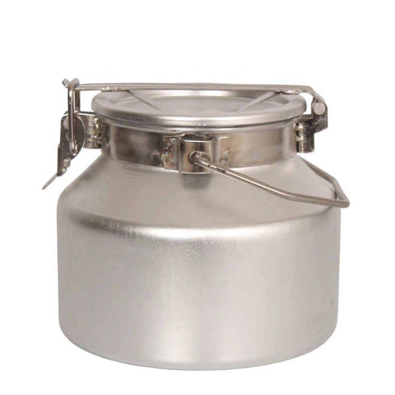 3L small aluminum alloy milk storage tank with handle, fresh milk storage barrel, aluminum alloy barrel small milk sealed bucket