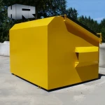 3m outdoor steel recycling waste front load / lift bin with lids