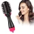 4-1 Professional one step Hair Straightener Electric Brush  Negative Ion Comb Hot Air Hair Dryer and volumizer
