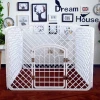 4 panels plastic dog pet play pens /crate /kennel /childbirth house