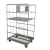 Import 4-sided roll cage for the storage distribution and display of packaged dairy products, fold-up shelf 2 fixed and 2 swivel caster from China