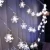 4.5M 15ft 30LED Snowflake Romantic LED Lights White Window Lamp String for Wedding Festival Holiday Hotel Christmas Ornaments