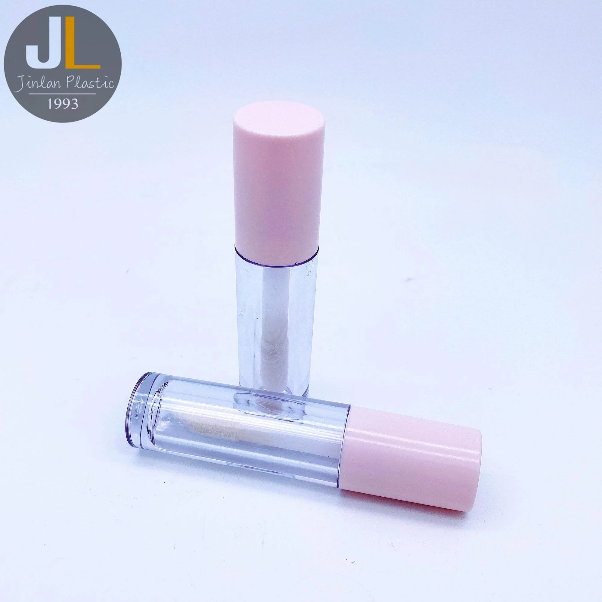 4.5ml Pink Acrylic Lip Gloss Container Lipgloss Tube with Big Brush