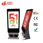 49 inch automatic shoe polishing machine standing advertising digital signage