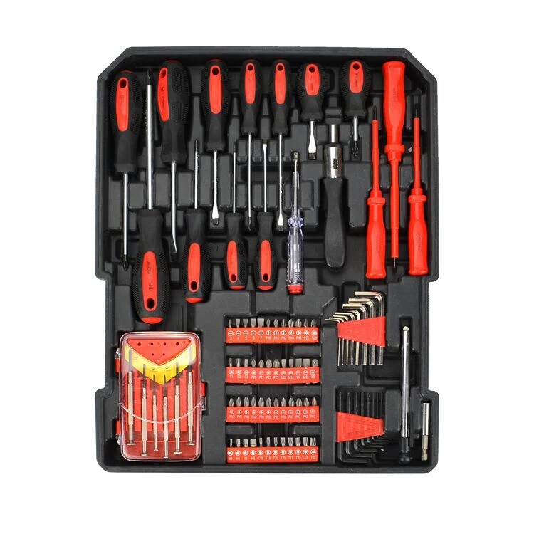 499 Piece Socket Wrench Auto Repair Tool Combination Package Mixed Tool Set Hand Tool Kit with Plastic Toolbox Storage Case