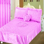 4pcs Satin Bedspreads