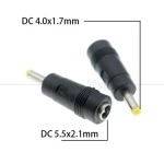 5.5x2.1mm Female to 4.0x1.7mm Male DC Power Jack Connector