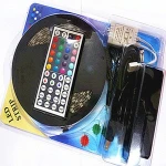 5M 5050 SMD RGB LED Strip Complete Set Waterproof, LED Light Strip with 44 Keys LED Controller and Driver