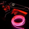 5meters car interior EL Wire Neon Glow Light Strip Car Neon LED Rope Light with 12V Inverter