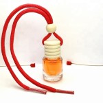 5ml round bottle wooden car perfume hanging, custom size empty perfume bottle
