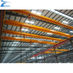 5Ton Glass Workshop Lifting Equipment One Girder Overhead Crane 10m span