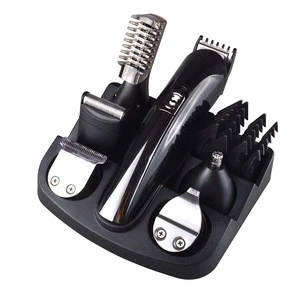 6 in 1 Rechargeable Hair Trimmer Titanium Hair Clipper Electric Shaver Beard Trimmer Men Styling Tools Shaving Machine