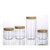 Import 60ml 140ml 200ml 240ml 450ml Plastic Storage Cream Jar with Wooden Bamboo Lids from China
