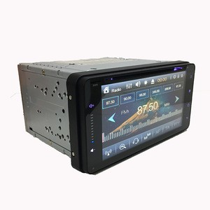 6.95 inch double din universal Touch Screen Car Dvd CD Player with GPS Bluetooth Support Subwoofers