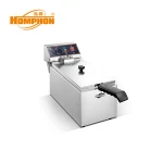 6L Home Use Single Tank Electric Fryer Stainless Steel For Potato Chicken Chip